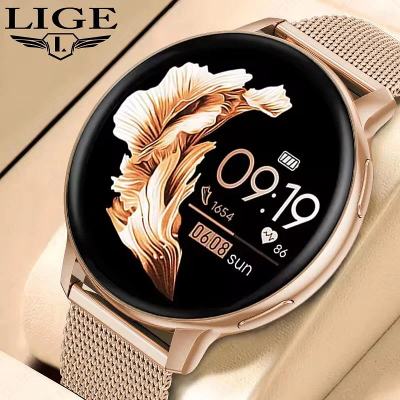 LIGE Bluetooth Call Smart Watch Women Custom Dial Watches Men Sport Fitness Tracker Heart Rate Smartwatch For Android IOS 2025