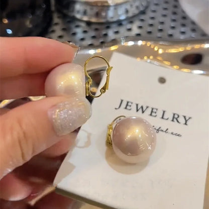 New South Korea Exquisite Fashion Pearl Earrings Temperament Simple Earrings Women's Jewelry