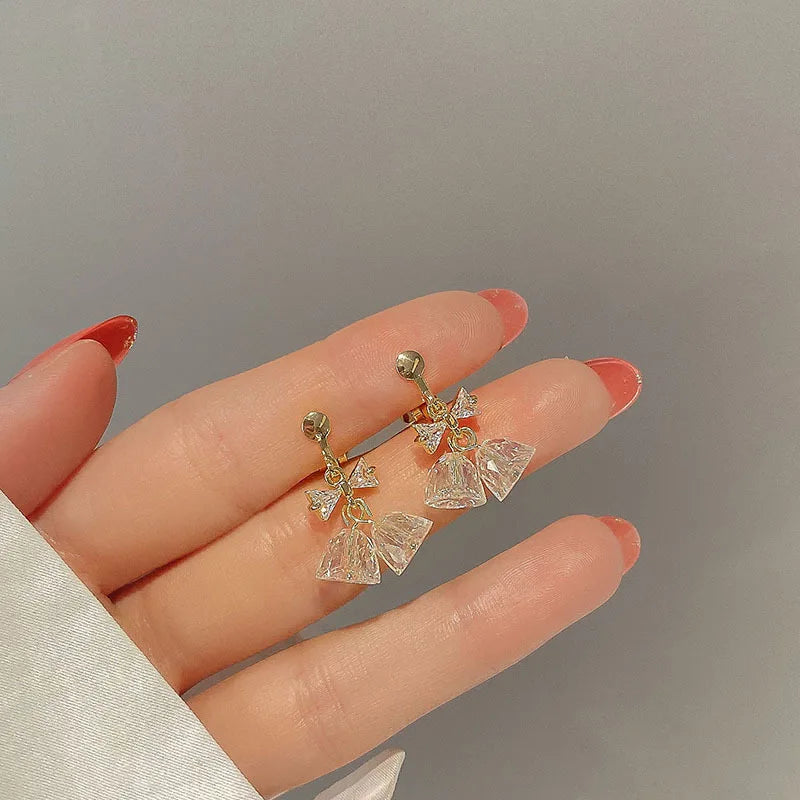 Ear Clip Without Ear Hole Women's Summer Ear Bone Clip Light Luxury High Grade Pearl Earrings Minority Temperament Versatile