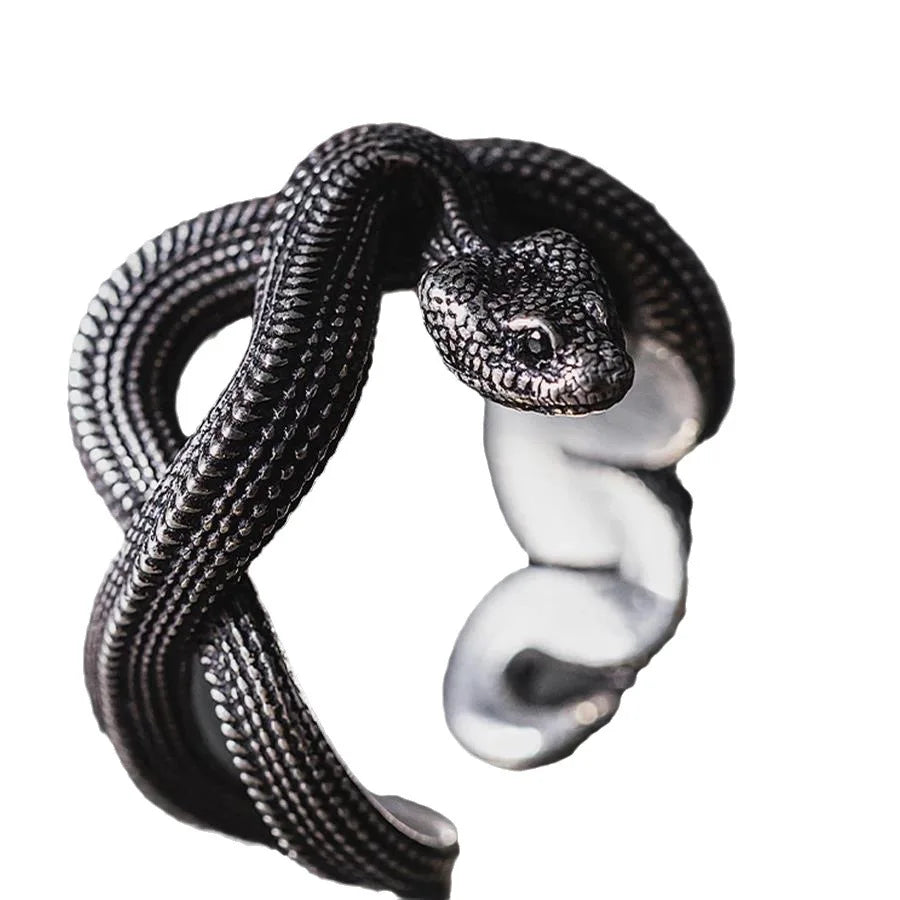 European and American Fashion The Snake Rings Punk Personality Winding Snake Cross Rings Jewelry Wholesale