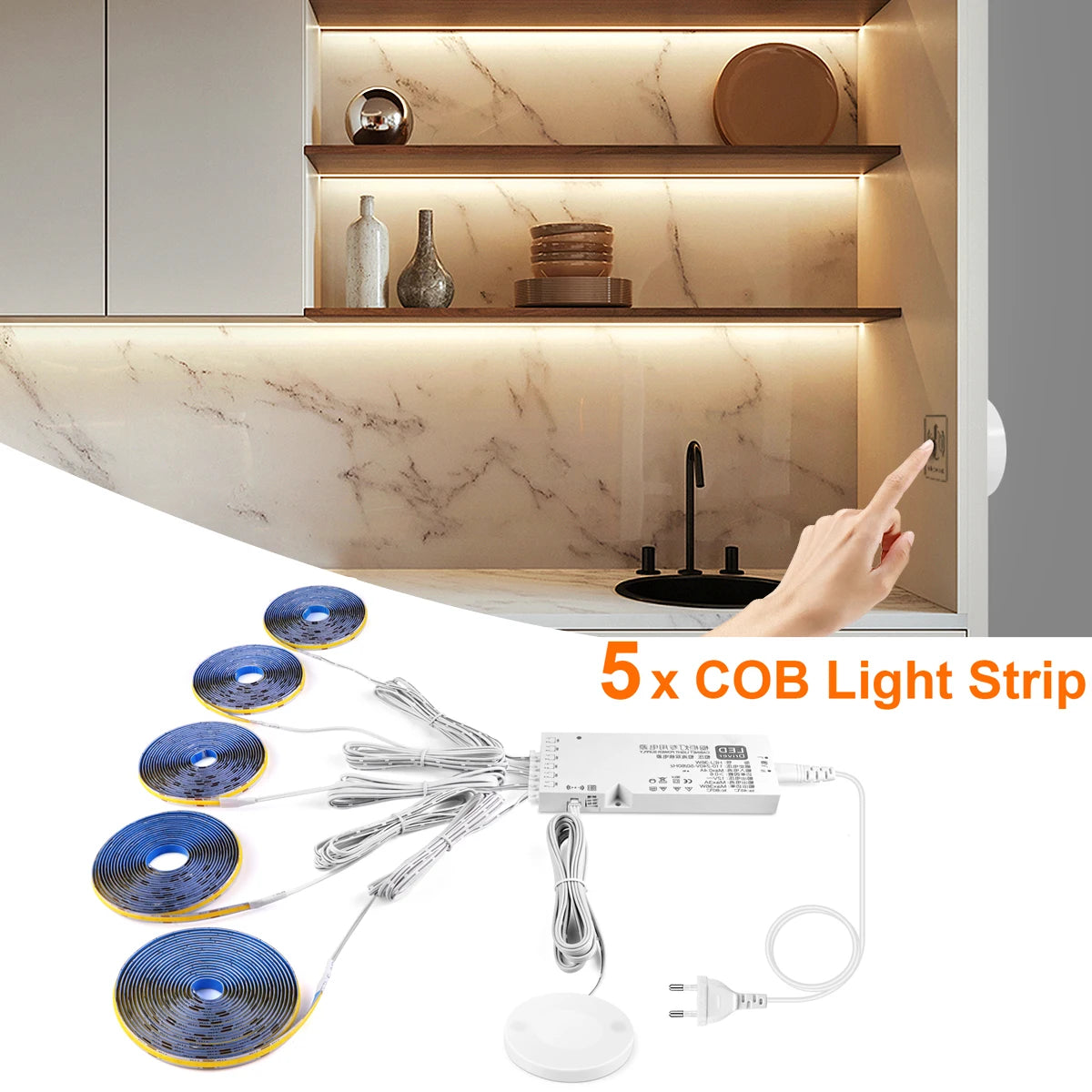 COB Linear Embedded LED Strip Ceiling Grille Panel Wall Decoration Lights,LED Tape Self-Adhesive Living Room Ambient Wall Lamp