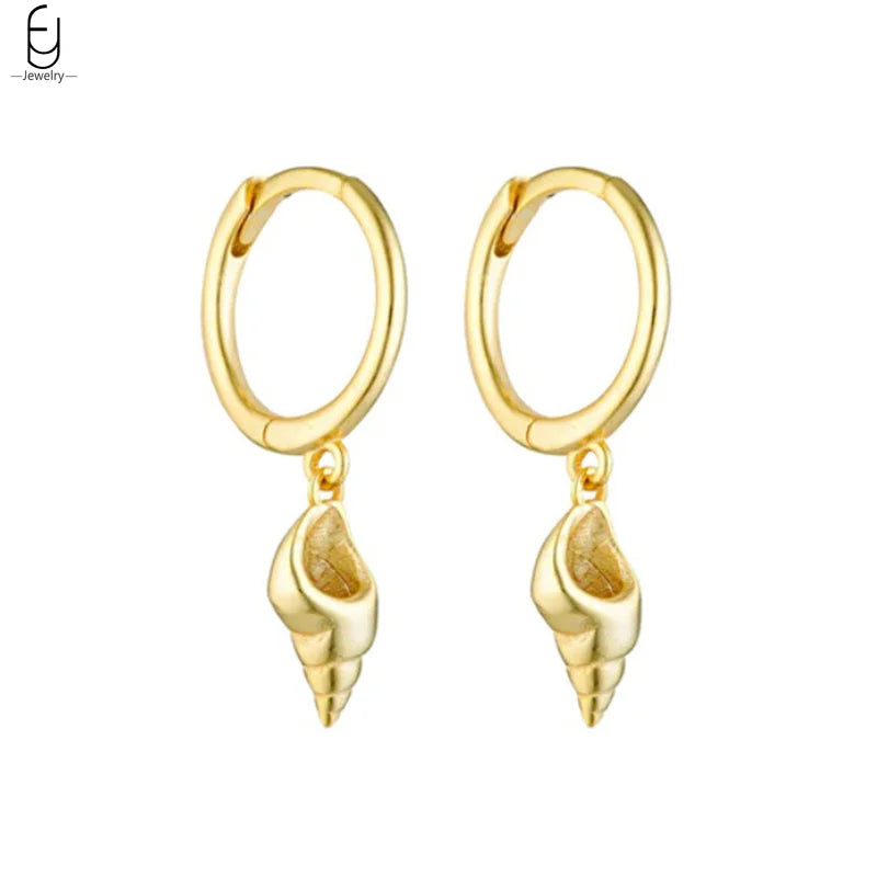 925 Sterling Silver Needle Vintage Gold Earrings Luxury Long Chain Tassel Crystal Hoop Earrings for Women Party Trend Jewelry