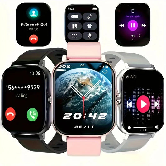 KESHUYOU 2025 Smart Watch Answer Make Call Message Preview Sport Mode DIY Dial Sleep Monitor Smart Watch for Men Women Gifts