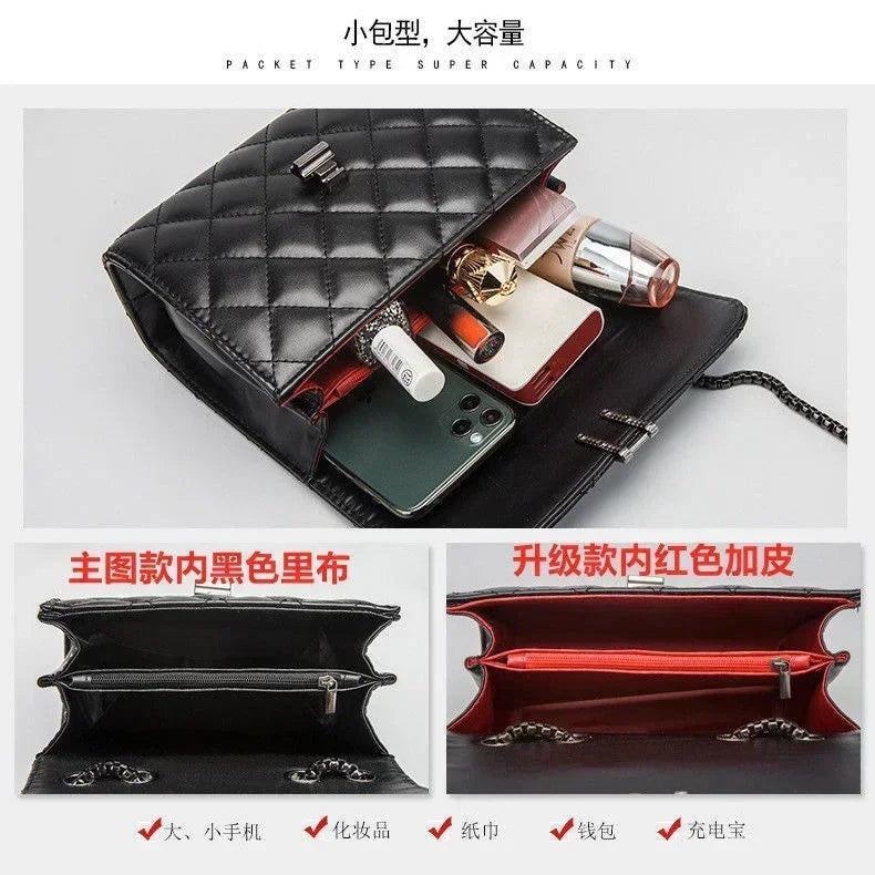 JBTP New Single Female Shoulder Bag New Style Fashion Chain Bag Student Single Shoulder Messenger Bags Women Leather Handbags