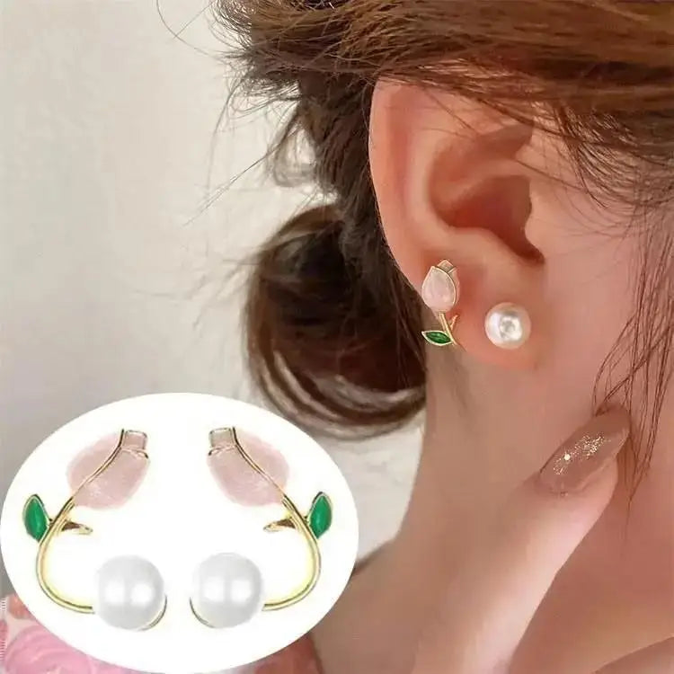 Korean Fashion Seven Star Zircon Earrings For Women Jewelry 2025 Trending New Luxury Women's Crystal Stars Stud Earrings Gifts