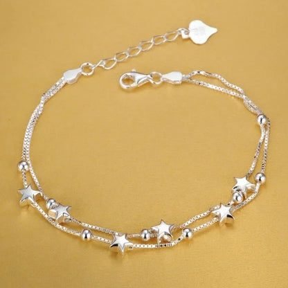 925 Sterling Silver Square Buckle 10MM Side Chain Solid Bracelet for Women Men Charm Party Gift Wedding Fashion Jewelry