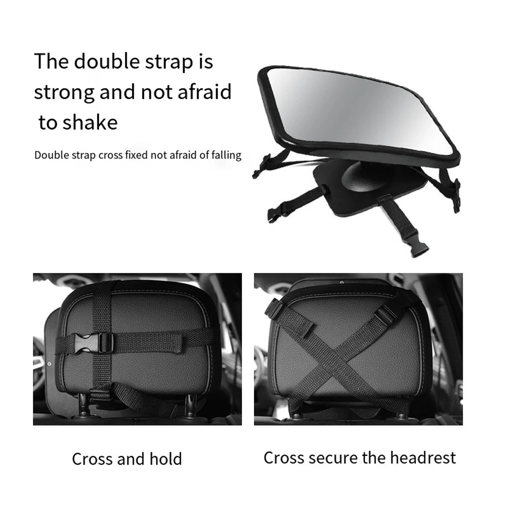 Car Rearview Mirror Adjustable Baby Mirrors Car Back Seat Rearview Facing Headrest Mount Child Infant Safety Monitor Accessories