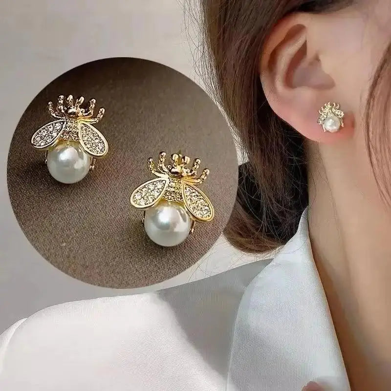 Korean Fashion Seven Star Zircon Earrings For Women Jewelry 2025 Trending New Luxury Women's Crystal Stars Stud Earrings Gifts