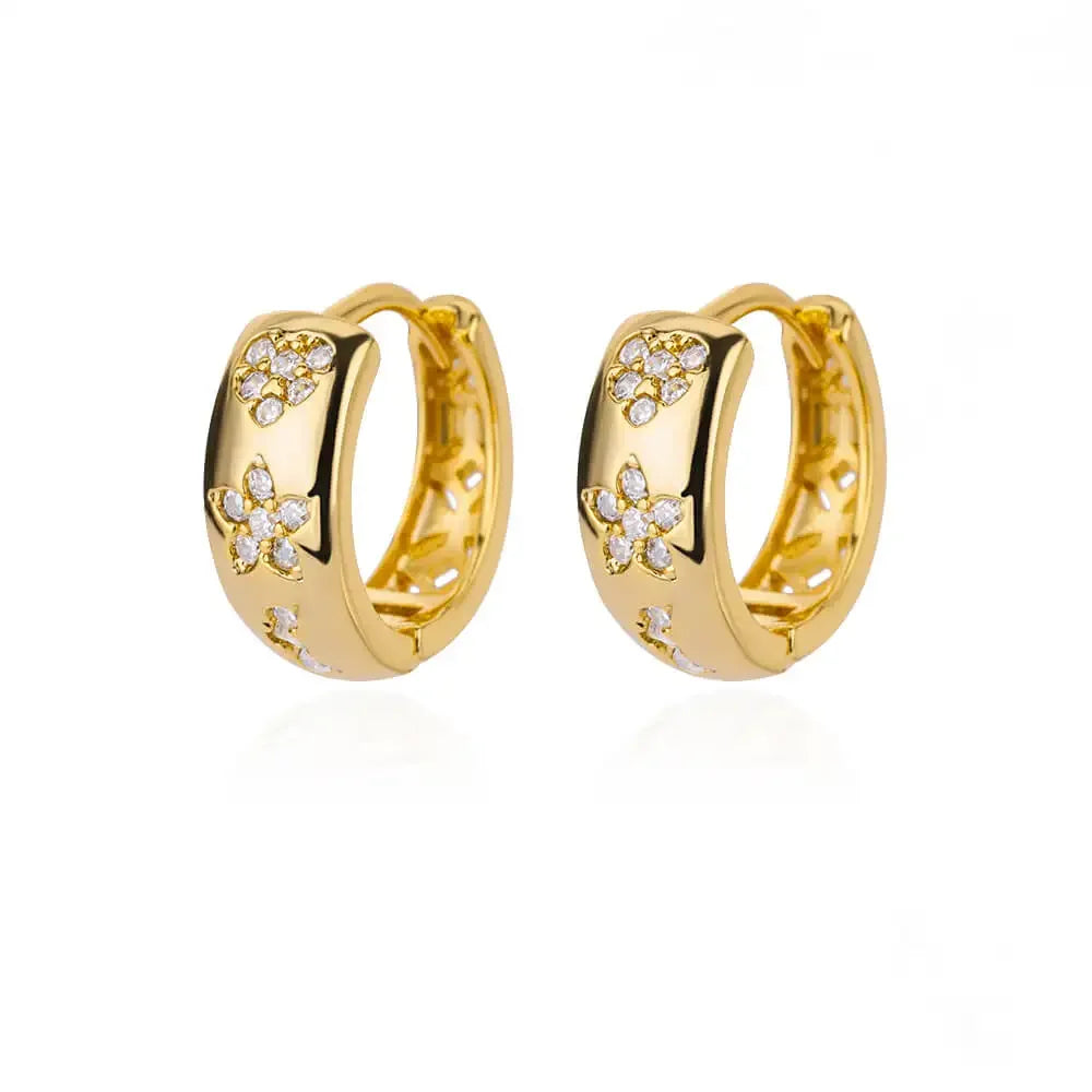 Stainless Steel Star Hoop Earings For Women 2024 Trend New In Luxury Gold Color Earrings Ear Jewelry Gift pendientes mujer