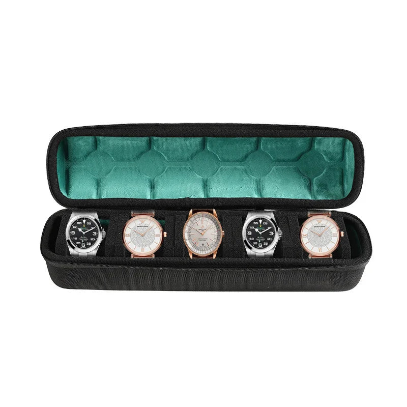 Watch Box Organizer For Men or Women，Watch Travel Case Portable Storage Watch Display Holder for Wristwatches and Smart Watches