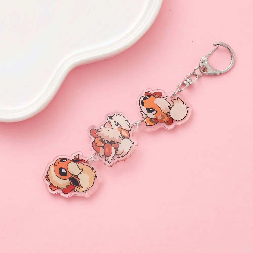 Anime Acrylic keychain accessaries Cartoon Car Bag Pendant Gift cute creative bag charm funny Friends Fans Gifts Keyring