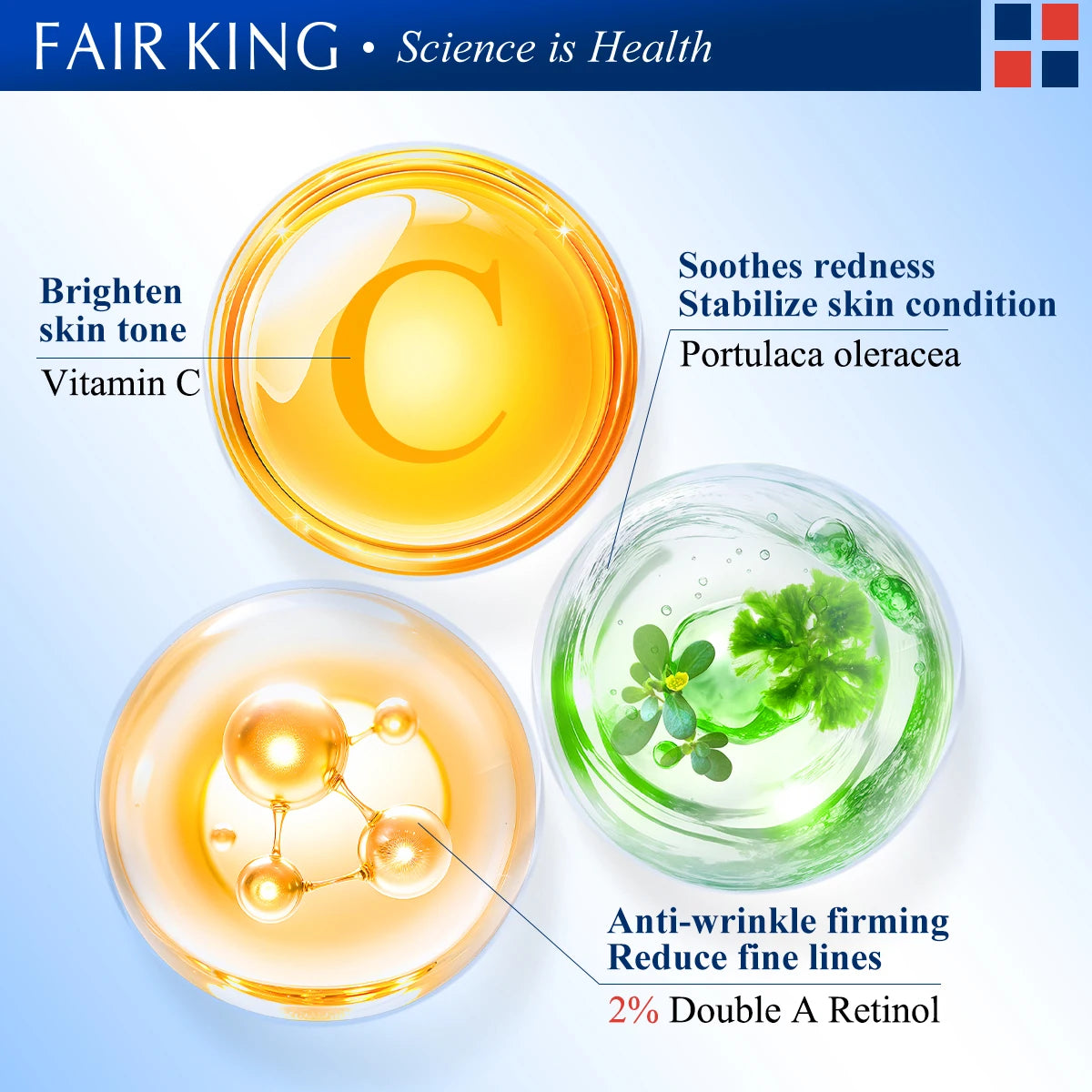 FAIRKING Retinol Anti-Aging Face Cream Reduces Wrinkles and Smoothes Rough Skin Face Skin Care Increase Skin Elasticity 30g