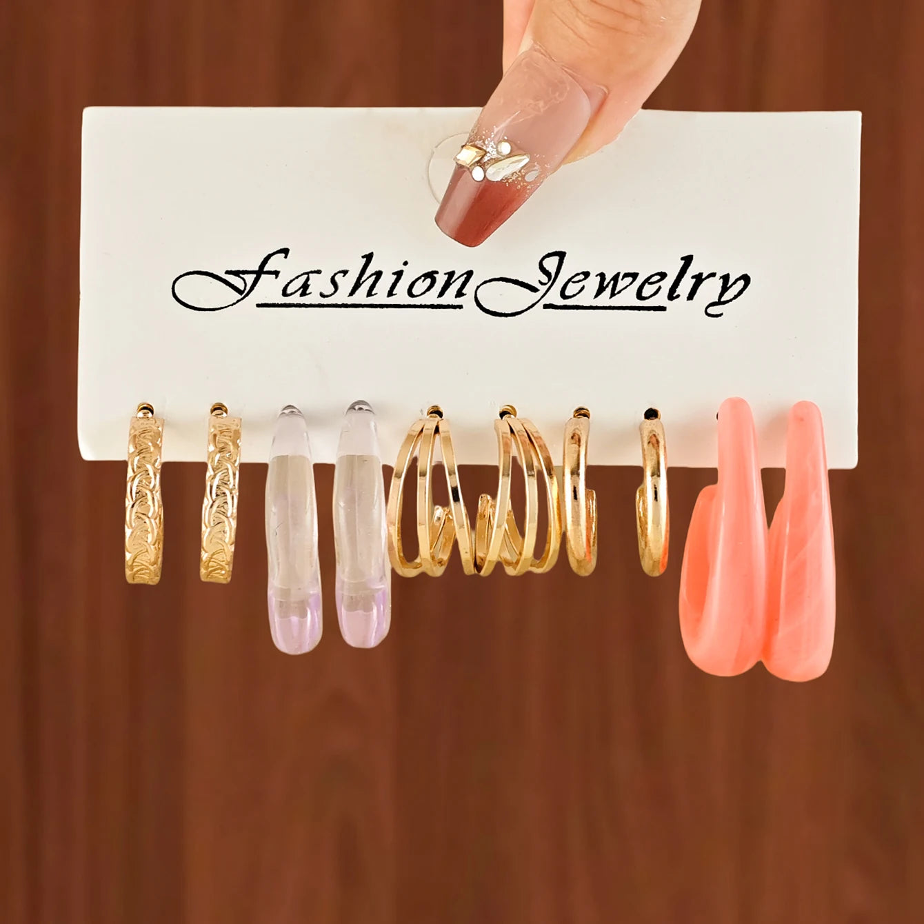 fashion c-shape earrings set women luxury trendy cross-border ear jewelry