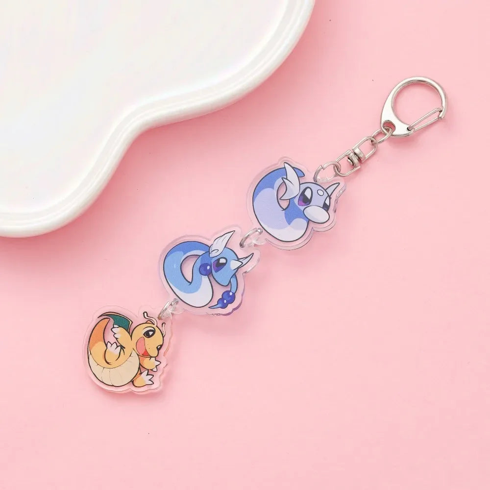 Anime Acrylic keychain accessaries Cartoon Car Bag Pendant Gift cute creative bag charm funny Friends Fans Gifts Keyring