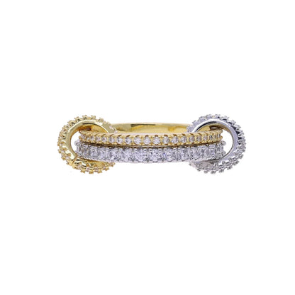 Stacking Engagement Band Rings For Women Plain Micro Paved 5A CZ Mix Color Multi Pieces Stack Full Finger Jewelry