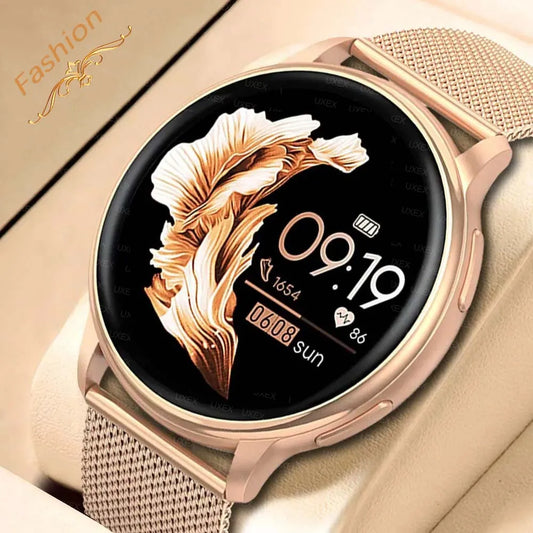Fashion New Bluetooth Call Smartwatch Women Custom Dial Watches Men Sport Fitness Tracker Heart Rate Multifunction Smartwatches