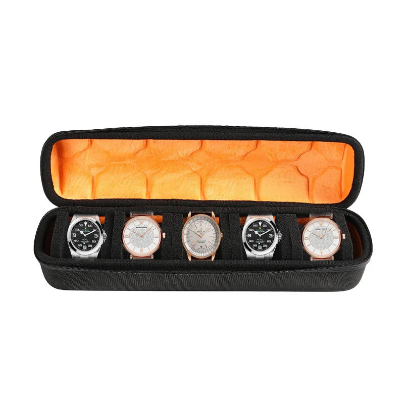 Watch Box Organizer For Men or Women，Watch Travel Case Portable Storage Watch Display Holder for Wristwatches and Smart Watches