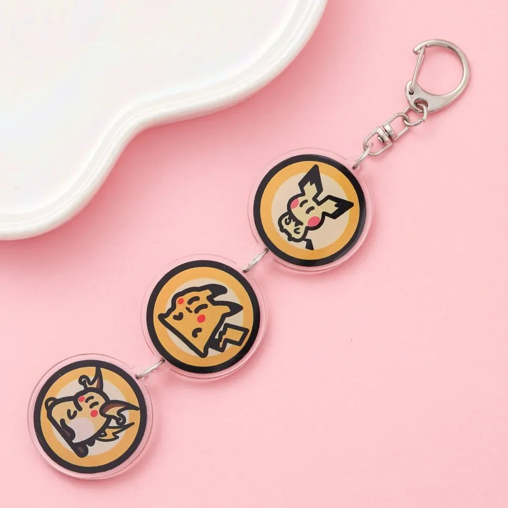 Anime Acrylic keychain accessaries Cartoon Car Bag Pendant Gift cute creative bag charm funny Friends Fans Gifts Keyring