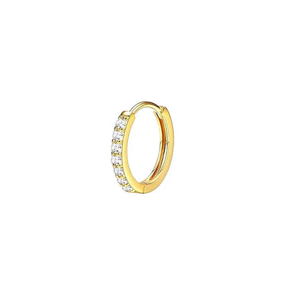 Bobisty 1pc Earrings for Sensitive Ears Surgical Stainless Steel Earrings for Women Dainty Flat Back Earring Stud Hoop Cartilage