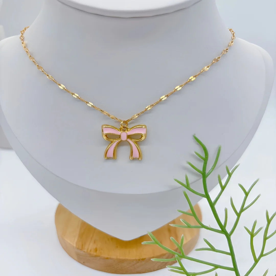 Fashion necklace accessories, collarbone chain 45+5 cm, golden stainless steel chain link necklace, fashion jewelry, adjustable