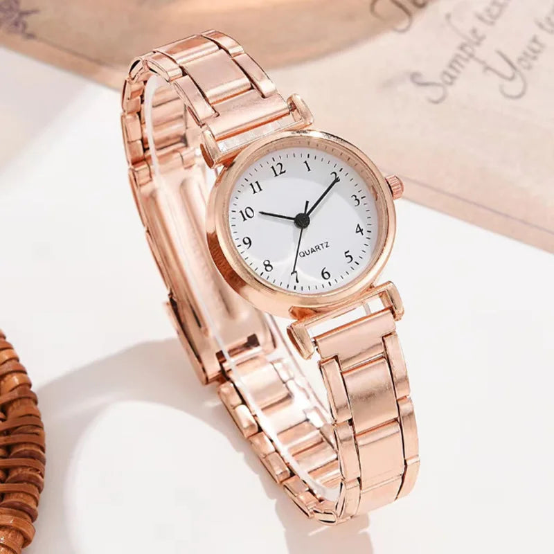 MAYZHISU Fashion Women Watch Light-luxury Ladies Wristwatch Stainless Steel Women Quartz Watch Simple Business Female Clock Gift