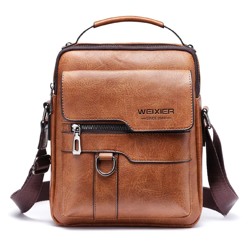 Brand Men Shoulder Bag for 9.7" ipad Men PU Leather Flaps Men's Crossbody Bags Business Flap Male Solid Messenger Bag Travel Bag