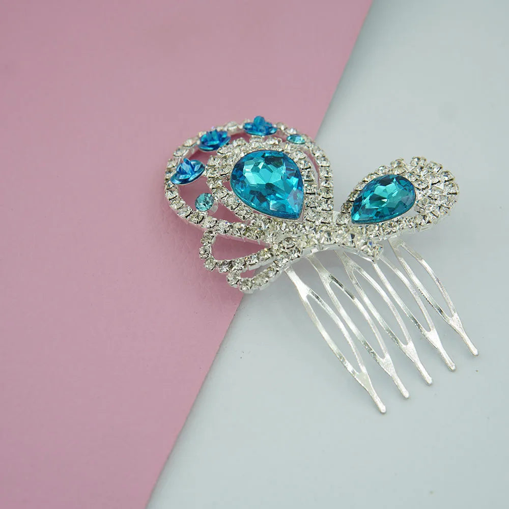Fashion Hair Combs Flowers Jewelry Crystal Women Hairpins Bridal Hair Ornament Handmade Wedding Accessories Gift