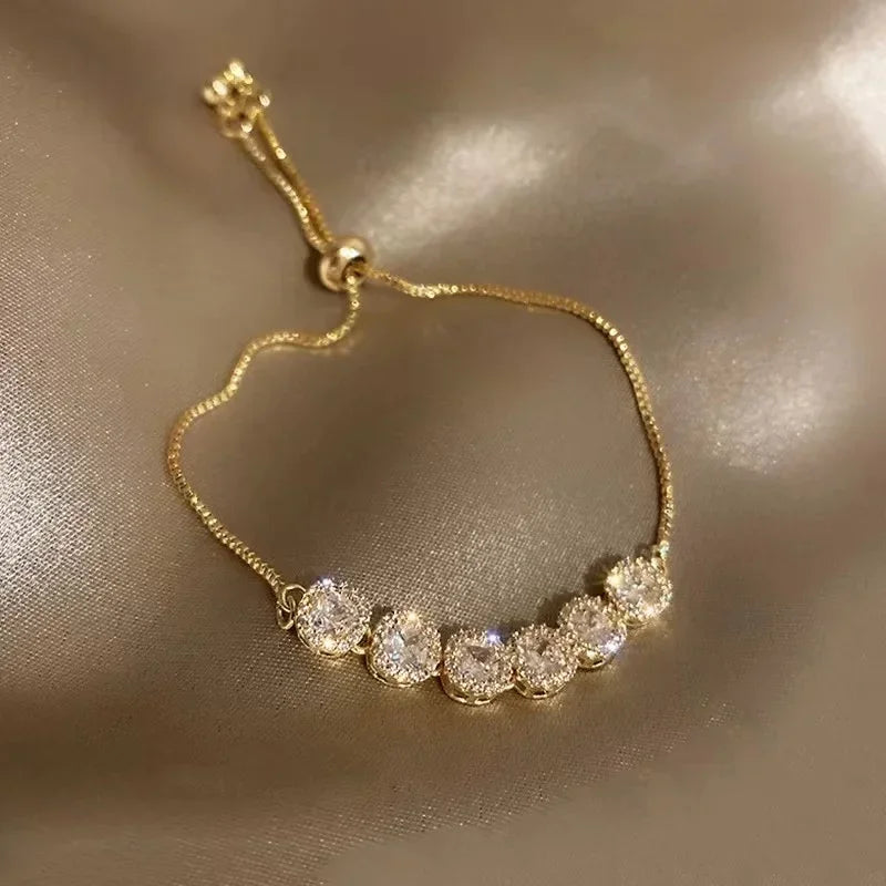 1Pcs Luck Five Leaf Flower Pendant Jewelry Bracelet for Women Gift Fashion Trendy Clover  Bracelet Earring Party Jewelry Gift