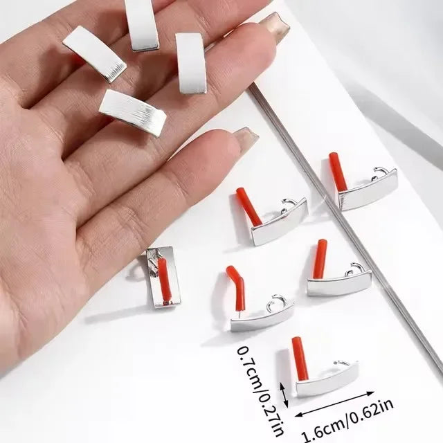 10pcs/set DIY Stainless Steel Earrings Connectors Round Irregular Gold Color Earrings Back Earrings Setting for Jewelry Making