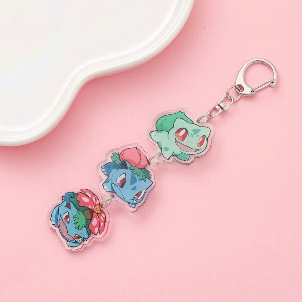 Anime Acrylic keychain accessaries Cartoon Car Bag Pendant Gift cute creative bag charm funny Friends Fans Gifts Keyring