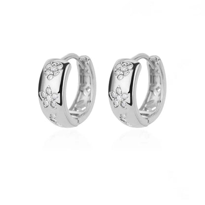 Stainless Steel Star Hoop Earings For Women 2024 Trend New In Luxury Gold Color Earrings Ear Jewelry Gift pendientes mujer