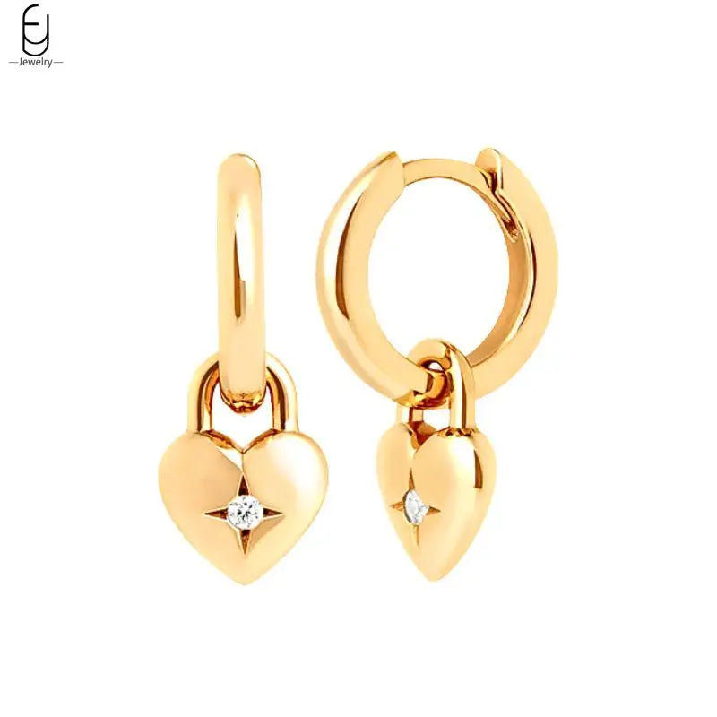 925 Sterling Silver Needle Vintage Gold Earrings Luxury Long Chain Tassel Crystal Hoop Earrings for Women Party Trend Jewelry