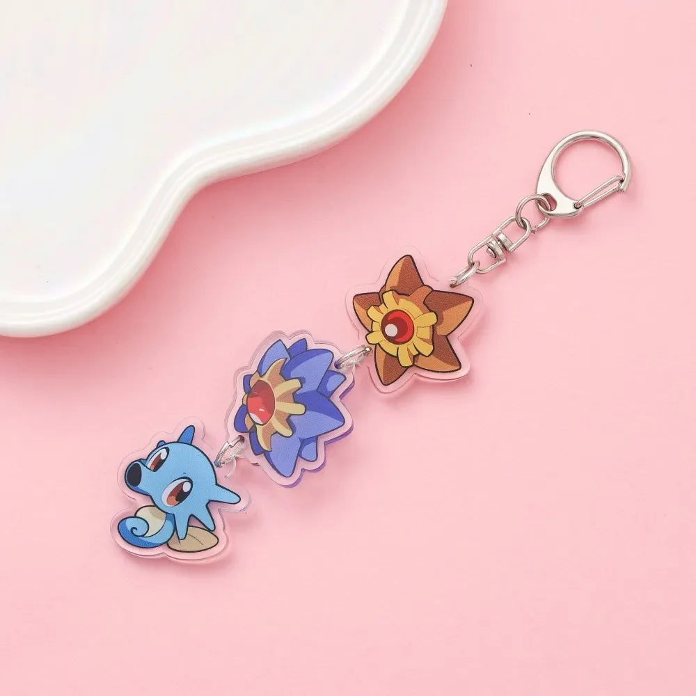 Anime Acrylic keychain accessaries Cartoon Car Bag Pendant Gift cute creative bag charm funny Friends Fans Gifts Keyring