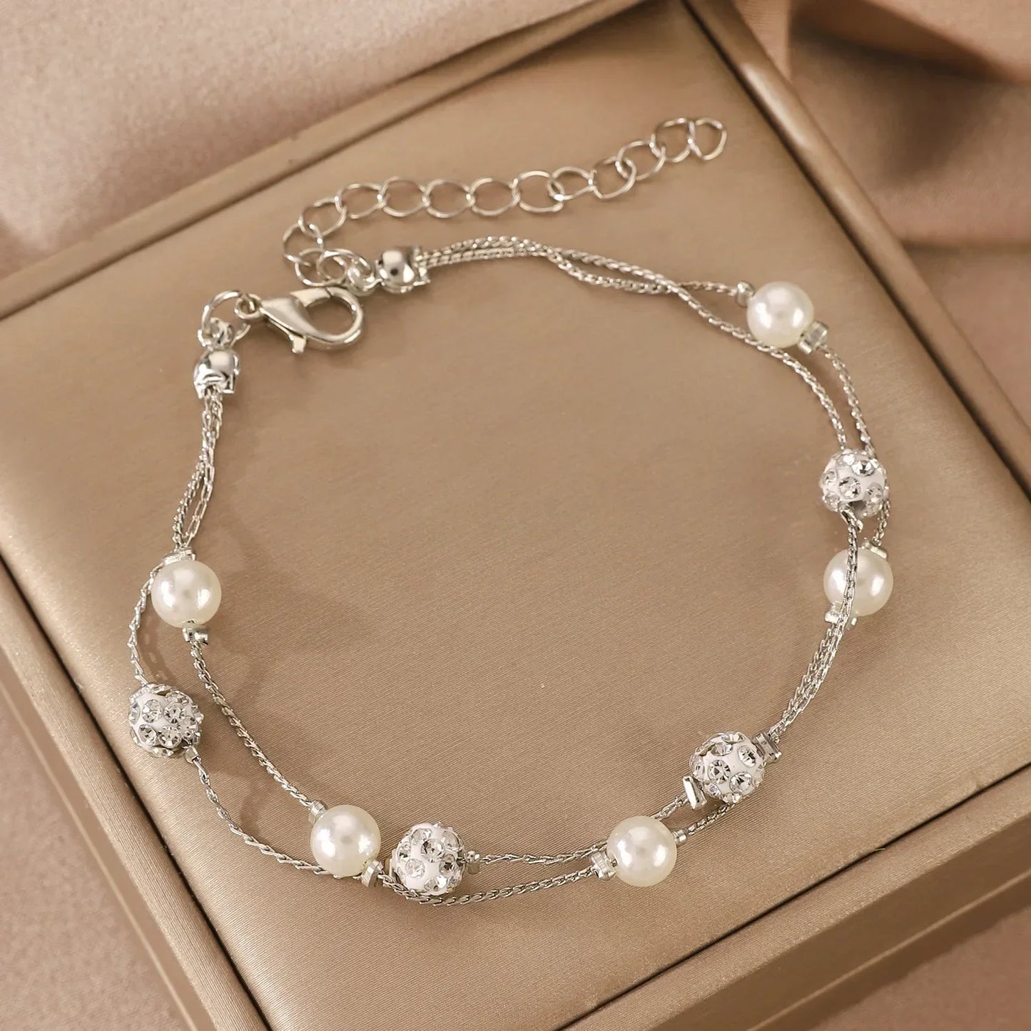 4Pcs/Set Fashion Snake Green Gemstone Bangle Rhinestone Full Metal Bracelet For Women Birthday Party Christmas Gift Jewerly