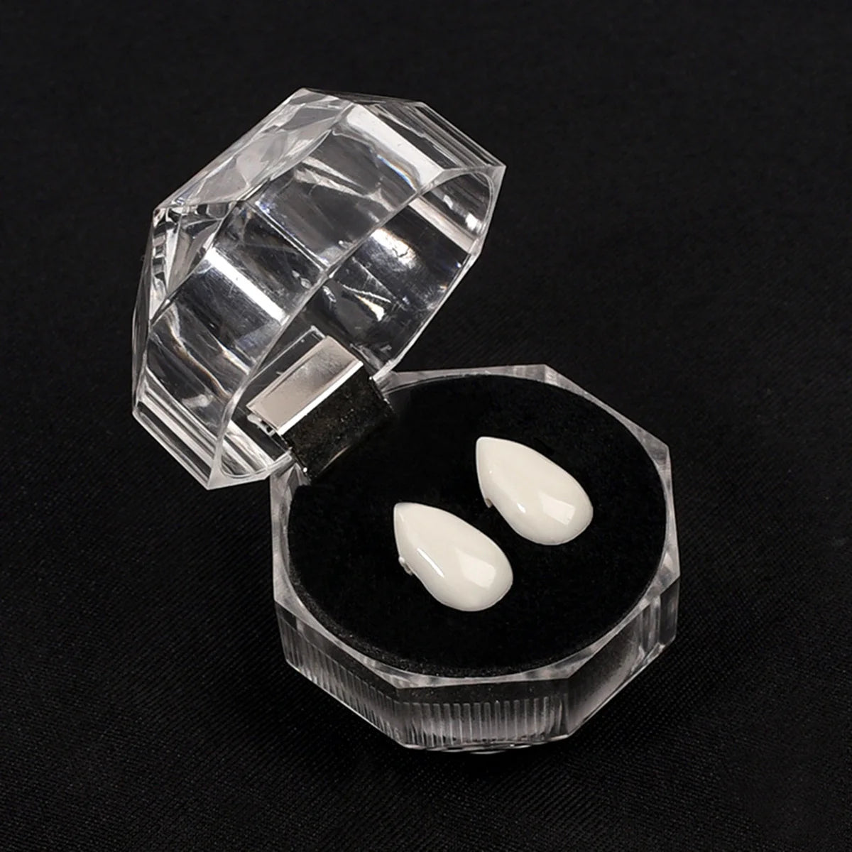 Fangs Dentures Props Halloween Decoration Props Resin Fake Teeth With Solid Glue Denture Adhesive Halloween Party Decor