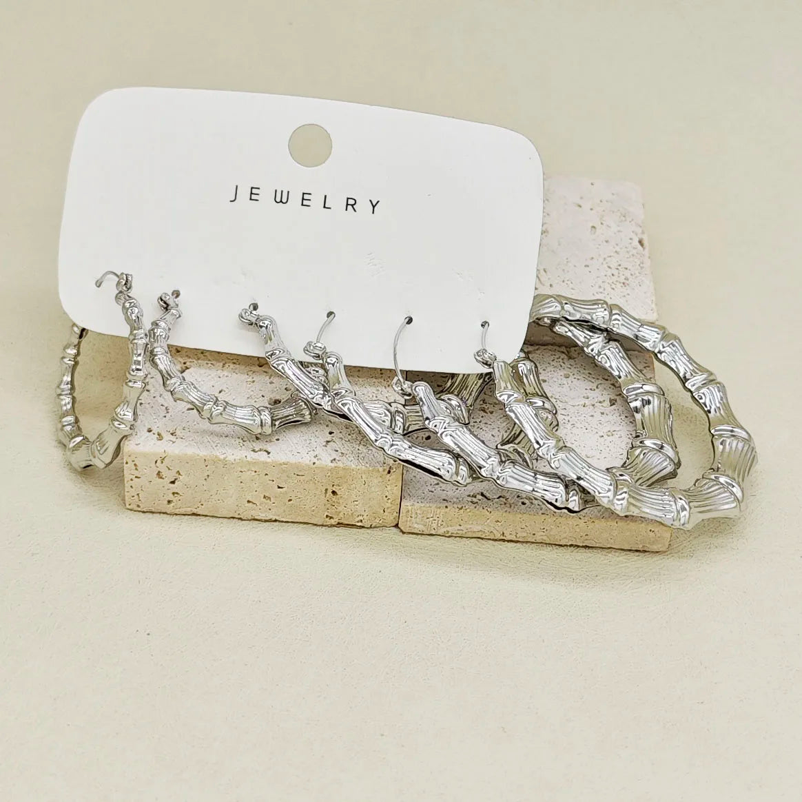 Cross border fashion earrings from Europe and America, large circular earring set, metal earrings for women's jewelry