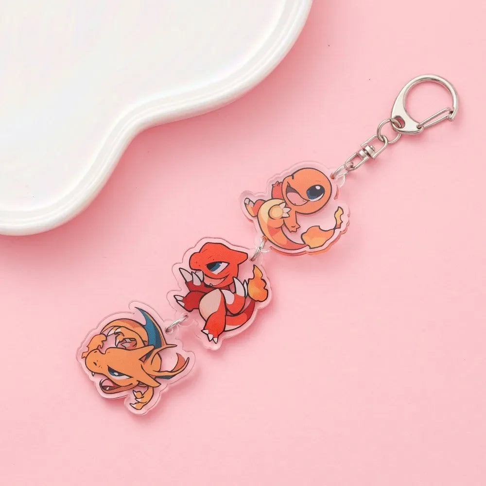 Anime Acrylic keychain accessaries Cartoon Car Bag Pendant Gift cute creative bag charm funny Friends Fans Gifts Keyring