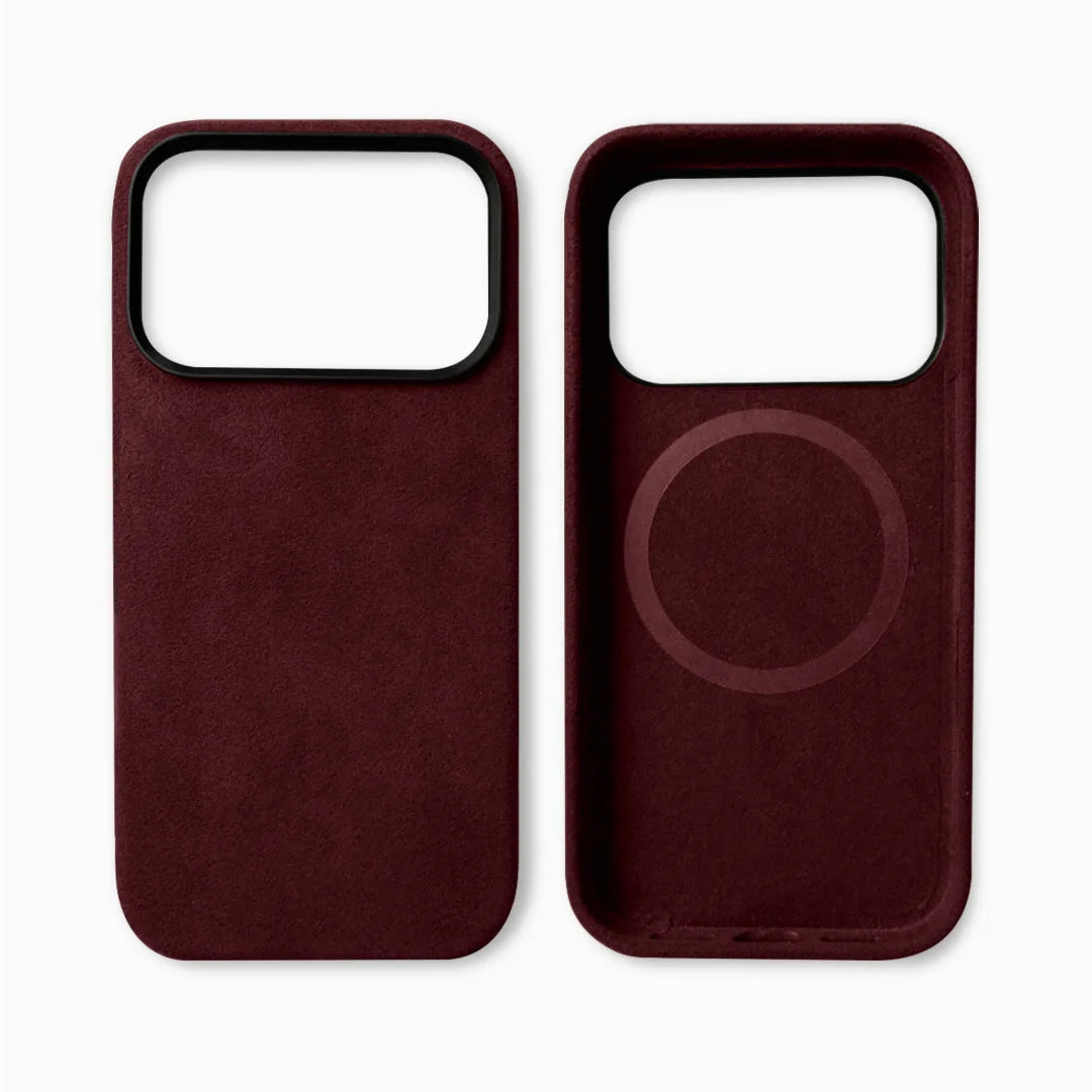Premium Real Italian Imported Alcantara Magnetic Case for iPhone 17Pro 17Air 17 Pro Max with MagSafe Business Soft Touch Cover