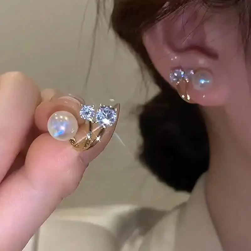 925 Silver Needle Vintage Green Crystal Butterfly Drop Earrings for Women Jewelry New Trending Luxury Zircon Women's Earrings