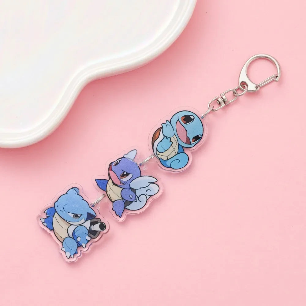 Anime Acrylic keychain accessaries Cartoon Car Bag Pendant Gift cute creative bag charm funny Friends Fans Gifts Keyring