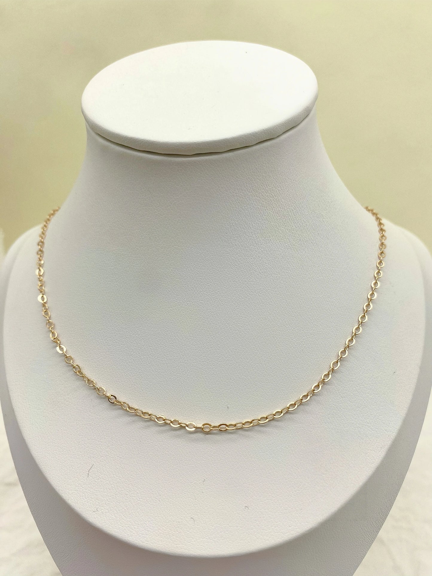 Fashion necklace accessories, collarbone chain 45+5 cm, golden stainless steel chain link necklace, fashion jewelry, adjustable