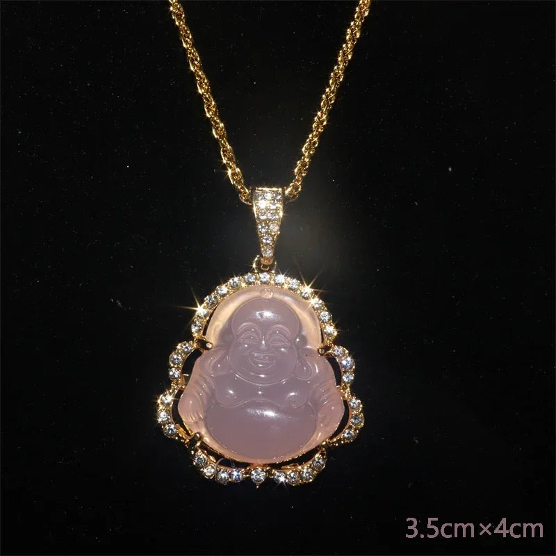 Gawu Box Pendant Can Be Opened Vajra Pestle Six-Character Sutra Zircon Buddha Necklace Male and Female Amulet Jewelry