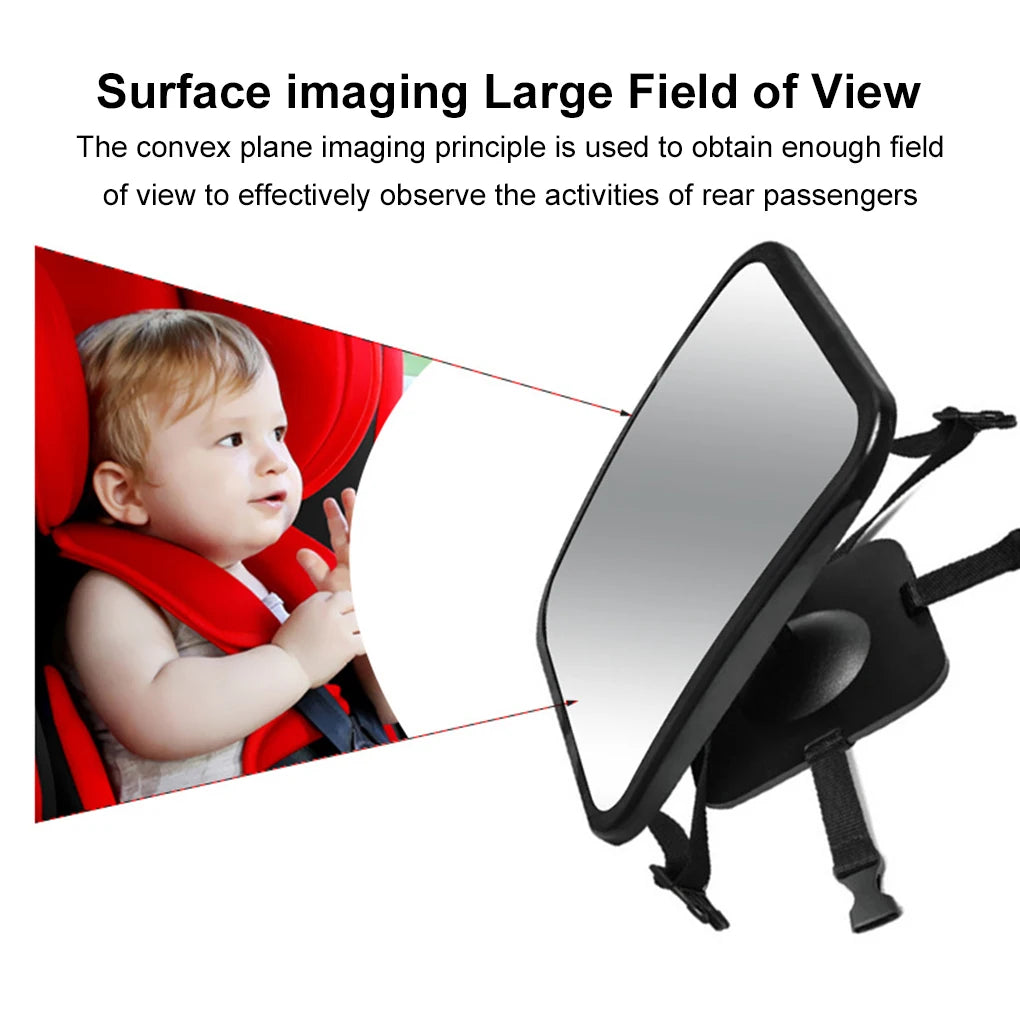 Car Rearview Mirror Adjustable Baby Mirrors Car Back Seat Rearview Facing Headrest Mount Child Infant Safety Monitor Accessories