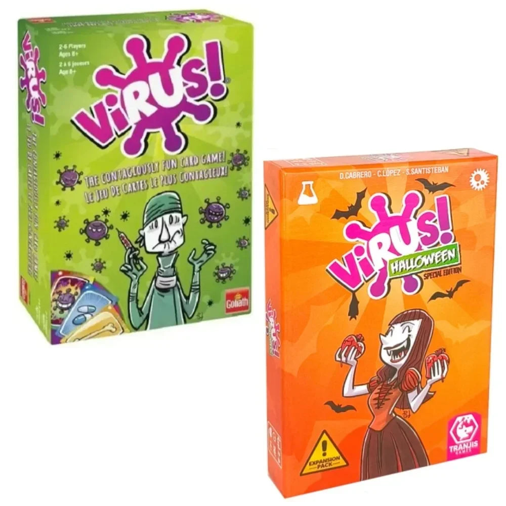 Virus 1 2 3 Board Game the Contagiously Fun Card Game Spanish English French Version Party Game for Fun Family Game