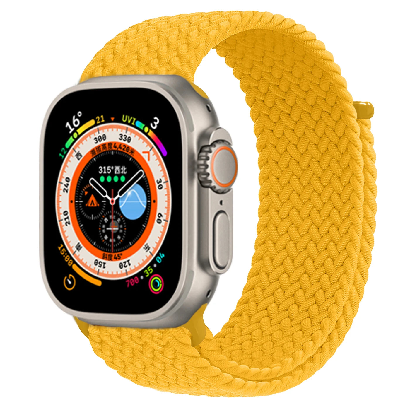 Braided Solo Loop For Apple watch Ultra 2 Band 40mm 44mm 49mm 45mm 41mm 38mm 42mm Elastic bracelet iWatch series 9 8 7 se Strap
