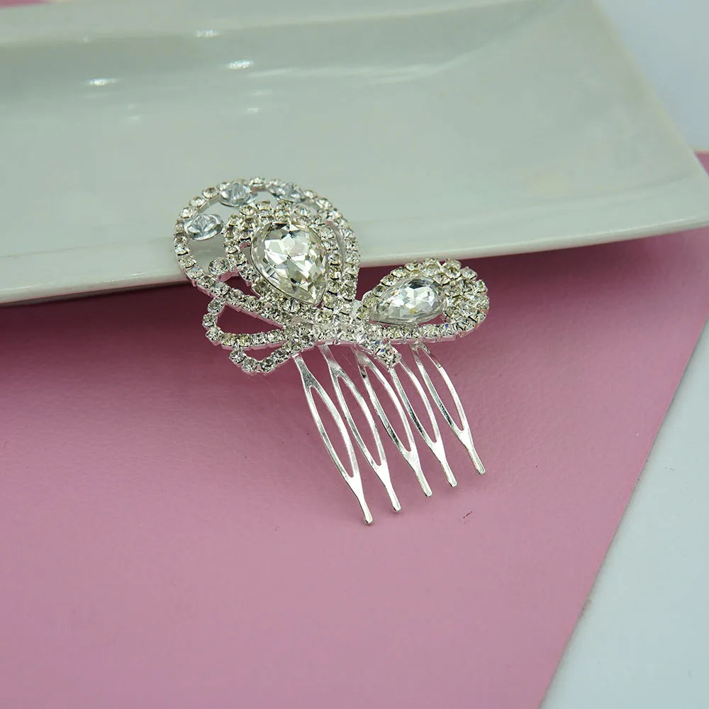 Fashion Hair Combs Flowers Jewelry Crystal Women Hairpins Bridal Hair Ornament Handmade Wedding Accessories Gift