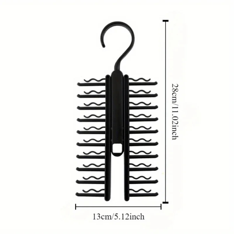 Large Cap Tie Storage Hange Capacity Bow Clip Scarf Belt Hanging RackTie Belt Display Holder Wardrobe Household High Capacity