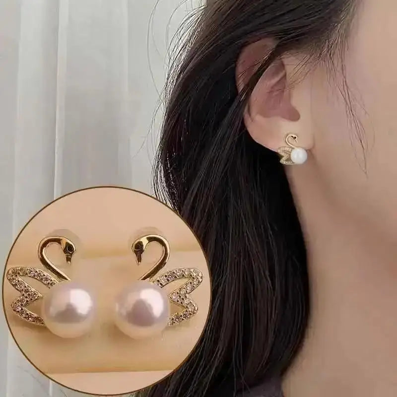 Korean Fashion Seven Star Zircon Earrings For Women Jewelry 2025 Trending New Luxury Women's Crystal Stars Stud Earrings Gifts