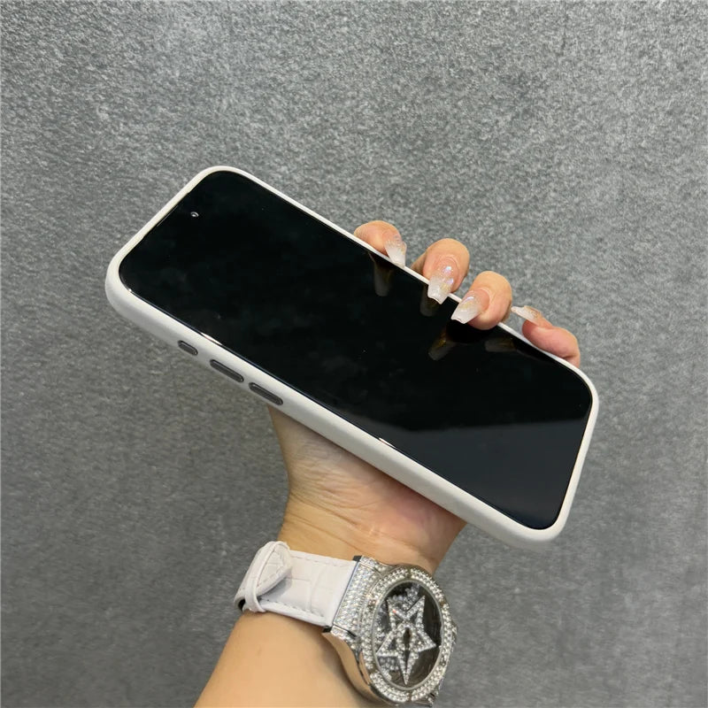 Luxury Solid Color PU Leather Magsafe Case For iPhone 17 Air 17Pro 17Pro Max Active Touch Camera Button Lens Protection Cover