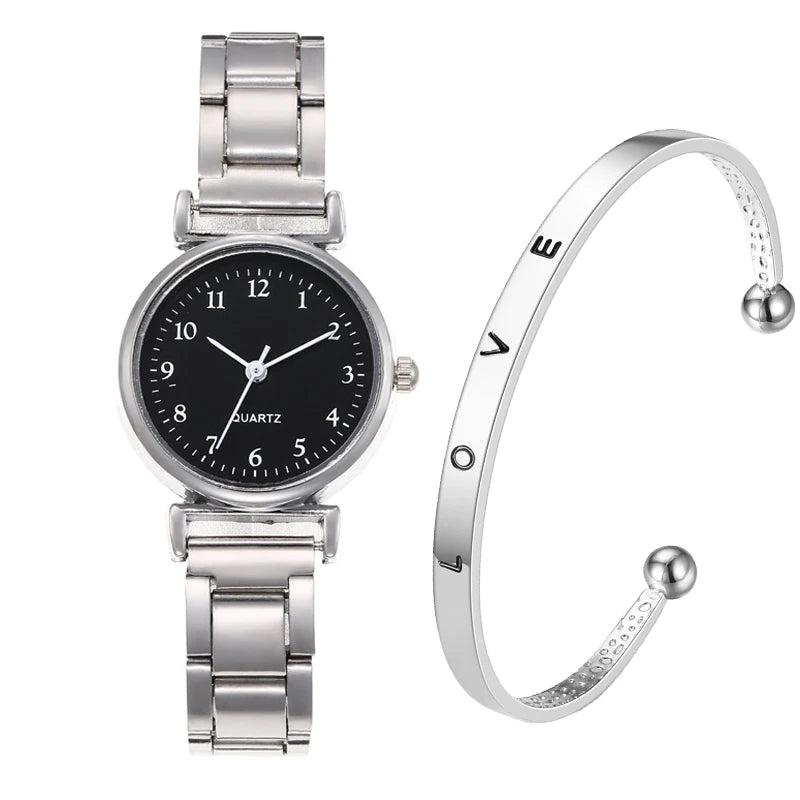 MAYZHISU Fashion Women Watch Light-luxury Ladies Wristwatch Stainless Steel Women Quartz Watch Simple Business Female Clock Gift